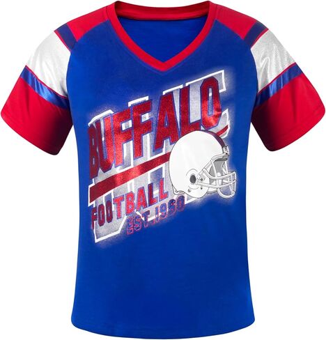 تيشيرتات رياضية لعشاق كرة القدم من Athletic City Raglan - أزرق وأحمر in Kuwait