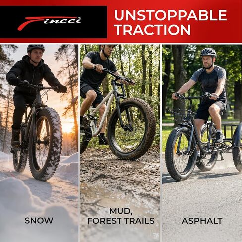 Finci Pair 26x4.0 Fat Bike Tires with 2X Inner Tubes SV - Foldable 26 inch Tires with Antipuncture 3 mm,100-559, Fat Tyre for Mountain, Hybrid, Dirt Bikes, Street Tires for Ebike, 30 TPI in Kuwait