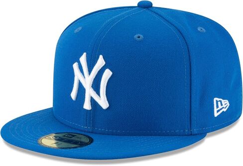 New Era MLB 59FIFTY New York Yankees مجموعة أصلية زرقاء اللون قبعة بيسبول مناسبة للميدان in Kuwait