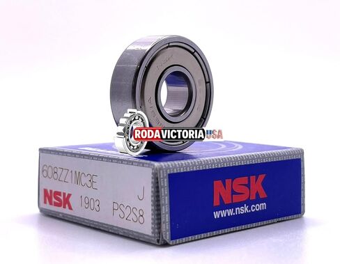 NSK Japan 608ZZ C3 Deep Groove Ball Bearings 8x22x7mm in Kuwait