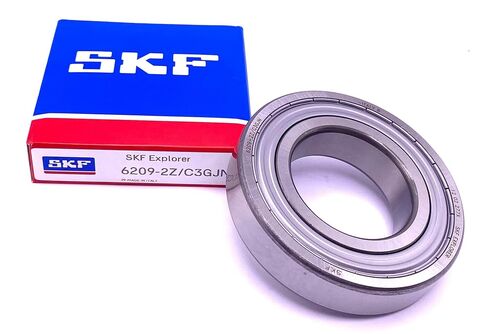 SKF 6209 ZZ C3 GJN محمل كروي ذو أخدود عميق، معدني محمي 45x85x19 ملم in Kuwait