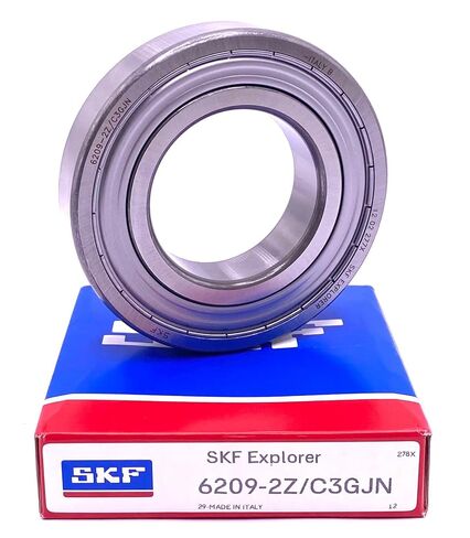 SKF 6209 ZZ C3 GJN محمل كروي ذو أخدود عميق، معدني محمي 45x85x19 ملم in Kuwait