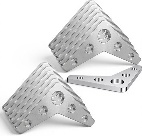 12 Pcs Steel Weld on Gussets, Metal Weld Triangle Gusset 3" x 3" x 1/4" Thick Zinc Alloy Heavy Duty Reinforcement Plate for Welding Tables, Trailer Frames & DIY Metal Fabrication in Kuwait