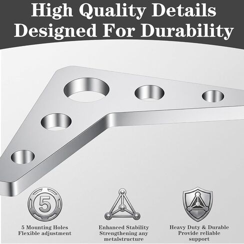12 Pcs Steel Weld on Gussets, Metal Weld Triangle Gusset 3" x 3" x 1/4" Thick Zinc Alloy Heavy Duty Reinforcement Plate for Welding Tables, Trailer Frames & DIY Metal Fabrication in Kuwait