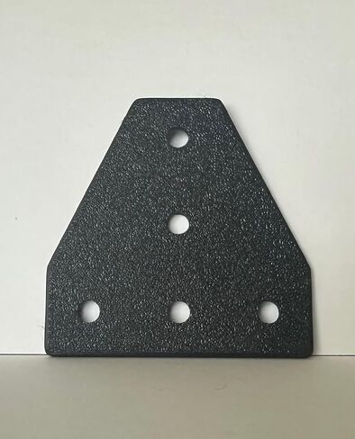 10 Piece Set - Mounting Brackets for 2020 Series Aluminum Extrusion Profiles 20mm x 20mm, T-Style Mounting Plates, - Black in Kuwait