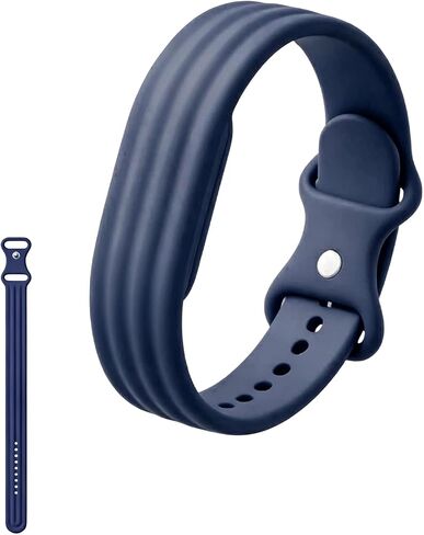 Silicone Band Compatible with Google Fitbit Air Screenless Activity Tracker, Soft Perforated Replacement Strap, Waterproof Sport Wristband, Adjustable Fitness Tracker Band for Men Women in Kuwait