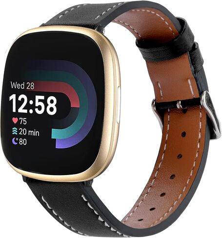 أربطة جلدية لـ Fitbit Versa 4/3/Sense 2/Sense in Kuwait