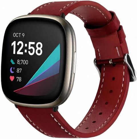 أربطة جلدية لـ Fitbit Versa 4/3/Sense 2/Sense in Kuwait