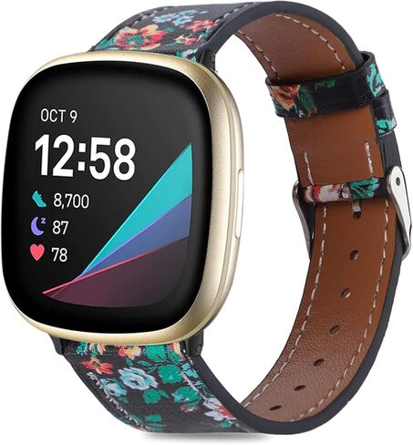 أربطة جلدية لـ Fitbit Versa 4/3/Sense 2/Sense in Kuwait