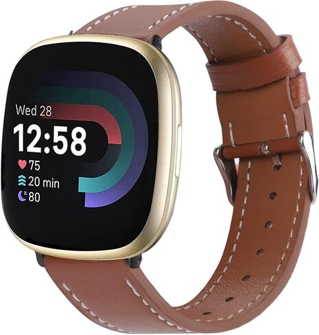أربطة جلدية لـ Fitbit Versa 4/3/Sense 2/Sense in Kuwait