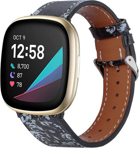 أربطة جلدية لـ Fitbit Versa 4/3/Sense 2/Sense in Kuwait