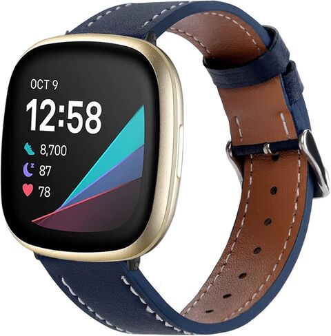 أربطة جلدية لـ Fitbit Versa 4/3/Sense 2/Sense in Kuwait