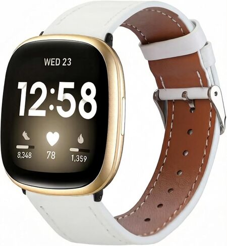 أربطة جلدية لـ Fitbit Versa 4/3/Sense 2/Sense in Kuwait