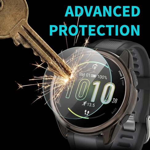 12 Pack All-Around Protective Kit Compatible with Garmin Forerunner 165 | Including 4 Pack TPU Protective Case, 4 Pack Screen Protector and 4 Dust Plugs, Compatible with Garmin Forerunner 165 in Kuwait