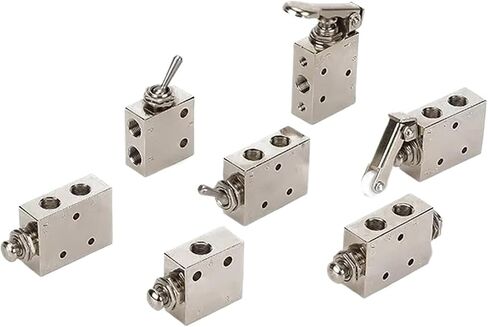 Air Pneumatic Mechanical Valve 2 Position 5 Way Toggle Button Switch TAC2-41V 31V 41P 31P 41PP TAC-4V 4P 3P 3V TV-3S(TAC-3P-34T) in Kuwait