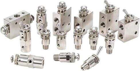 Air Pneumatic Mechanical Valve 2 Position 5 Way Toggle Button Switch TAC2-41V 31V 41P 31P 41PP TAC-4V 4P 3P 3V TV-3S(TAC-3P-34T) in Kuwait