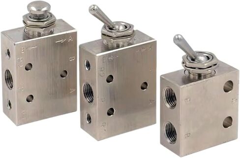 Air Pneumatic Mechanical Valve 2 Position 5 Way Toggle Button Switch TAC2-41V 31V 41P 31P 41PP TAC-4V 4P 3P 3V TV-3S(TAC-3P-34T) in Kuwait