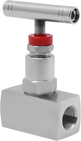 Stainless Steel Straight Needle Valve 3/8" Npt Female Thread, 6000 Psi Heavy Duty Industrial Hydraulic Flow Control in Kuwait
