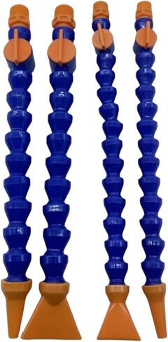 1PCS Pneumatic Tube 1/4" 3/8" 1/2" BPS Male Thread Plastic Flexible Water Oil Coolant Pipe Hose for lathe machine(Size:Round-300MM,Color:1/2") in Kuwait