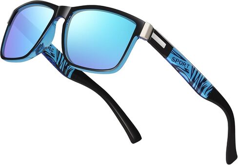 Polarized Sunglasses for Men Women, 100% UV400 TAC Lens, for Driving Fishing Running, Retro Design in Kuwait