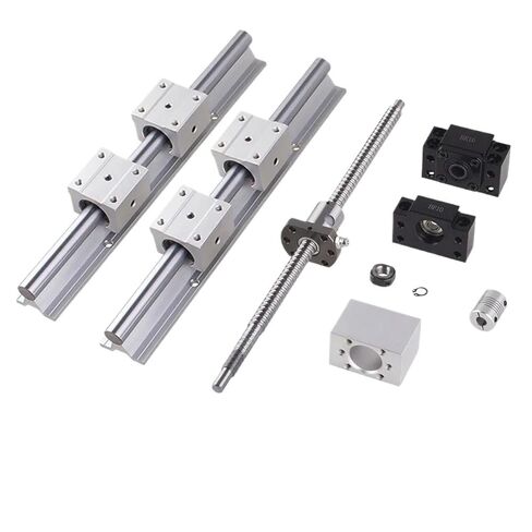 SFU1204 Ball Screw 600-1500mm + 1204 nut + housing + BKBF10 end Support + Coupling + 2 R12 Linear Guides + 4 R12UU Guides(SBR-700 SFU-700) in Kuwait