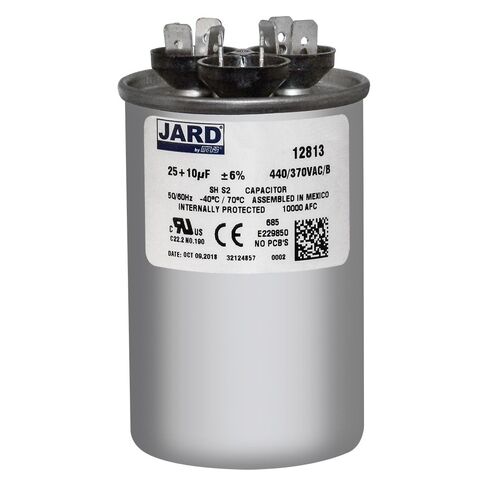 محرك تشغيل مزدوج مكثف مستدير 25 10 فائق التوهج MFD 440 فولت VAC 12813 in Kuwait