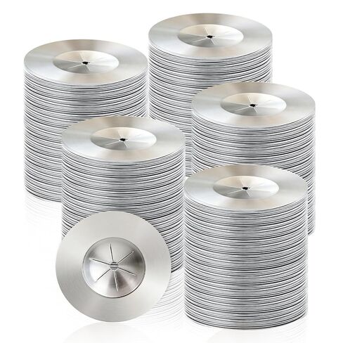 1.5 Inch Self Locking Washers, 1000pcs Perforated Insulation Pins Flat Washer Round Galvanized Steel Plaster Washers for Wall and Ceiling (1000PCS) in Kuwait