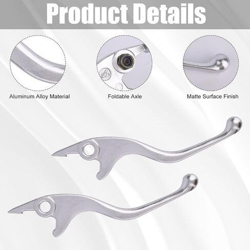1 Pair Left and Right Handbrake Levers for Soleil01 Dirt Bike, Aluminum Alloy Hand Brake Levers with Mounting Hardware E-Bike Clutch Lever Replacement Parts for Soleil 01 Electric in Kuwait