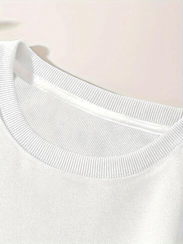 Men's Casual Loose Short Sleeves, Urban Los Angeles English Printing, Summer Daily Versatile Models. (6509BMTSK0544) (White,X-Large) in Kuwait