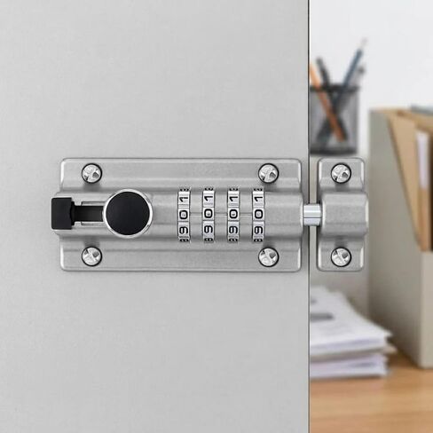 Combination Gate Locks Keyless Door Lock Sliding Assembly Bolt Lock - Mechanical Code Lock for Gate Shed Cabinet Security Use in Kuwait