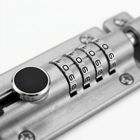 Combination Gate Locks Keyless Door Lock Sliding Assembly Bolt Lock - Mechanical Code Lock for Gate Shed Cabinet Security Use in Kuwait