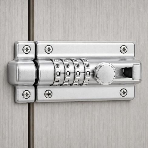 Combination Gate Locks Keyless Door Lock Sliding Assembly Bolt Lock - Mechanical Code Lock for Gate Shed Cabinet Security Use in Kuwait