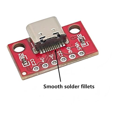 10 قطع من لوحة القطع USB من النوع C، ومحول PCB ذو 16 سنًا مع سلك لحام للاستخدام بنفسك in Kuwait