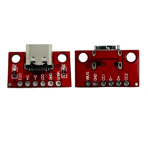 10 قطع من لوحة القطع USB من النوع C، ومحول PCB ذو 16 سنًا مع سلك لحام للاستخدام بنفسك in Kuwait