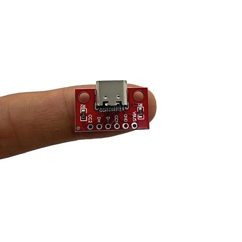 10 قطع من لوحة القطع USB من النوع C، ومحول PCB ذو 16 سنًا مع سلك لحام للاستخدام بنفسك in Kuwait