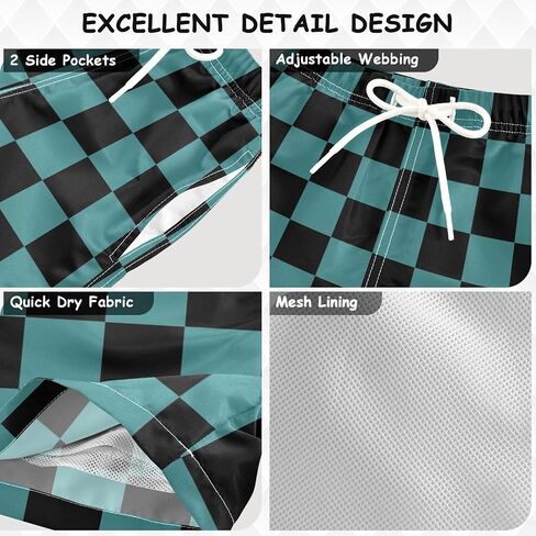 Toddler Boys Swim Trunks Quick Dry Board Baseball Shorts Mesh Lining Swimsuits in Kuwait