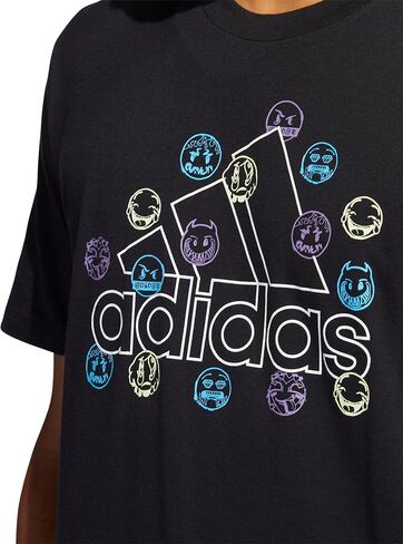 Adidas Men's Big Mood Freelift Short Sleeve Tee, Black in Kuwait