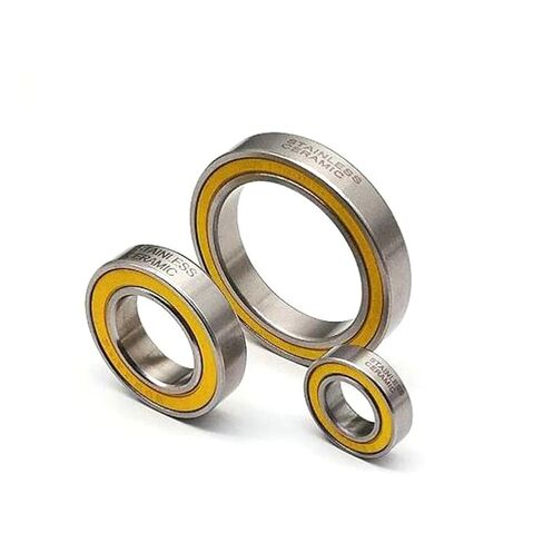 S6802-2RS Stainless Bearing 15 * 24 * 5 Mm SC6802 RS Bicycle Hub Front Rear Hubs Wheel 15 24 5 Ceramic Balls Bearings 2Pcs in Kuwait