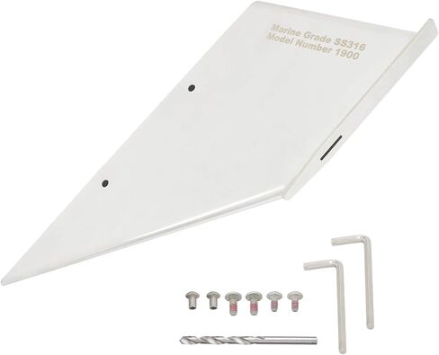 Skeg Guard 27051 for Mercury MerCruiser Bravo 1 & 3 Sterndrive 1990-Up, Marine-Grade 316 Stainless Steel Polished Protector with Drain, Easy DIY Fit (Not for XR Sport) in Kuwait