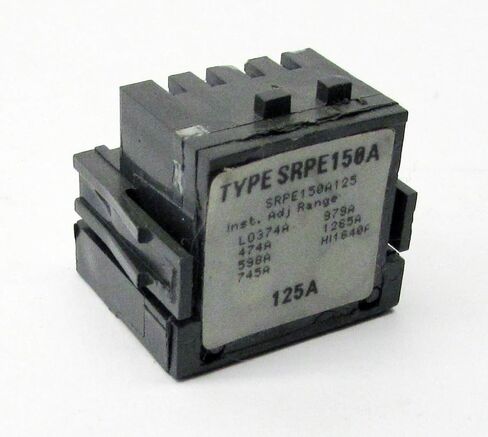 General Electric GESRPE150A125 GE SRPE150A125 125A Rating Plug, Black in Kuwait