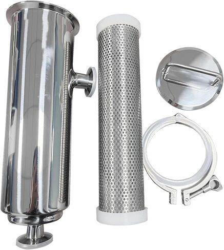1pcs 1.5" Tri Clamp Right-Angle Type Filter, with Wedge Filter Side Entry Wort Strainer(200mesh,1-1/2") in Kuwait