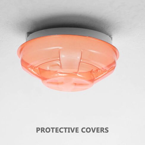 Tofficu Sensor Protective Cover 2-Pack Dustproof Cap for Fire Safety 4.21X4.21X1.34 Inches Fire Protective Shield for Home and Commercial Use in Kuwait
