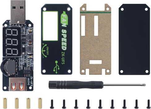 USB Motor Speed Controller for BambuLab 3D Printed Standard Part: 5W CNC Voltage Regulation Digital Display Timing Setting Soft-Start Function Screen 3D Printer Accessories in Kuwait