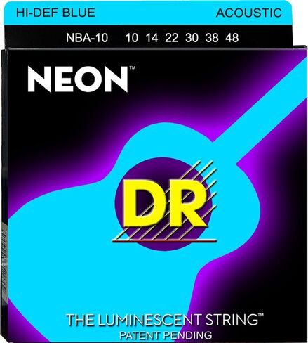 أوتار جيتار صوتي ملونة HI-DEF NEON™ (وردي، فاتح جدًا (10-48)) in Kuwait