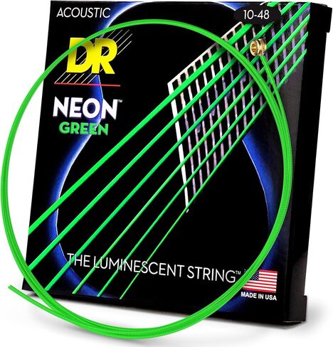 أوتار جيتار صوتي ملونة HI-DEF NEON™ (وردي، فاتح جدًا (10-48)) in Kuwait