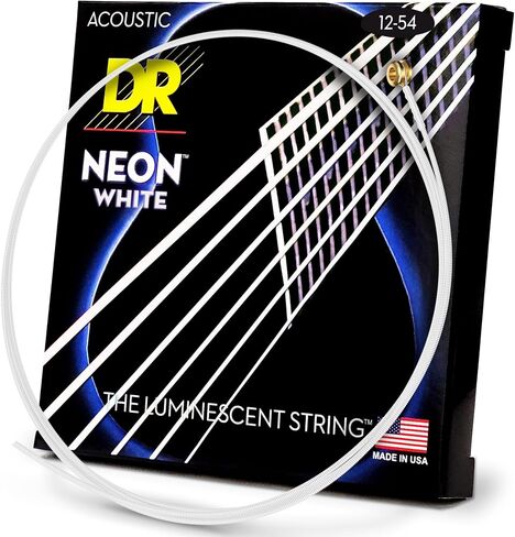 أوتار جيتار صوتي ملونة HI-DEF NEON™ (وردي، فاتح جدًا (10-48)) in Kuwait