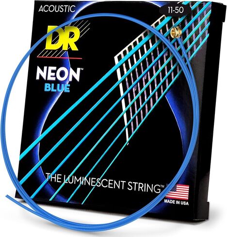 أوتار جيتار صوتي ملونة HI-DEF NEON™ (وردي، فاتح جدًا (10-48)) in Kuwait
