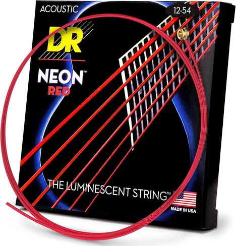 أوتار جيتار صوتي ملونة HI-DEF NEON™ (وردي، فاتح جدًا (10-48)) in Kuwait