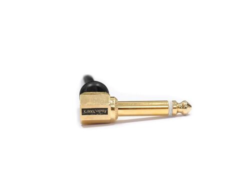 Audio2000'S C27006 6-Feet Gold-Plated 1/4-Inch TS Right Angle to Gold-Plated 1/4-Inch TS Right Angle Instrument/Audio/Stage/Patch/Recording Cable (One 6-Feet Cables) in Kuwait