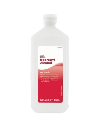 Isopropyl Alcohol 91%, Antiseptic Topical, 32 Fl Oz Solution in Kuwait